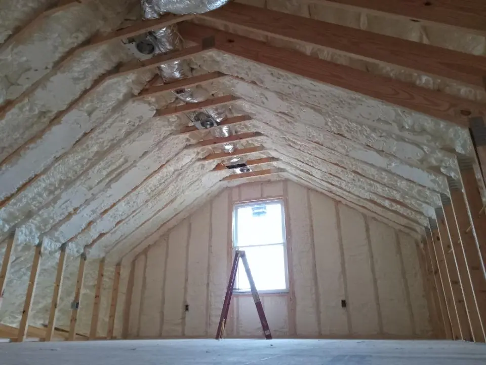 Spray foam roofing application for Crawl Space Insulation project in Aurora